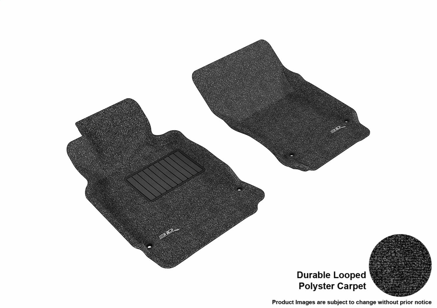 3D MAXpider L1IN01512209 CLASSIC Floor Mat; Black; 2 pc.; Front; [Available While Supplies Last]; 3D MAXpider L1IN01512209