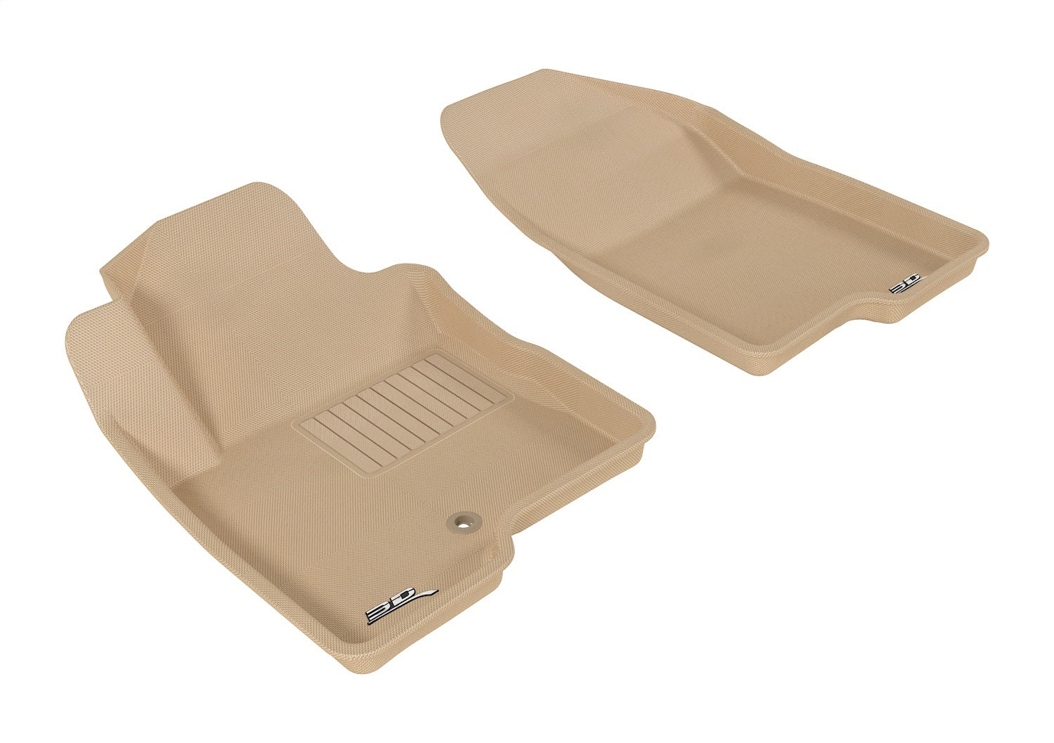 3D MAXpider L1JP00811502 KAGU Floor Mat; Tan; 2 pc.; Front; w/o Eyelet On Passenger Side; 3D MAXpider L1JP00811502