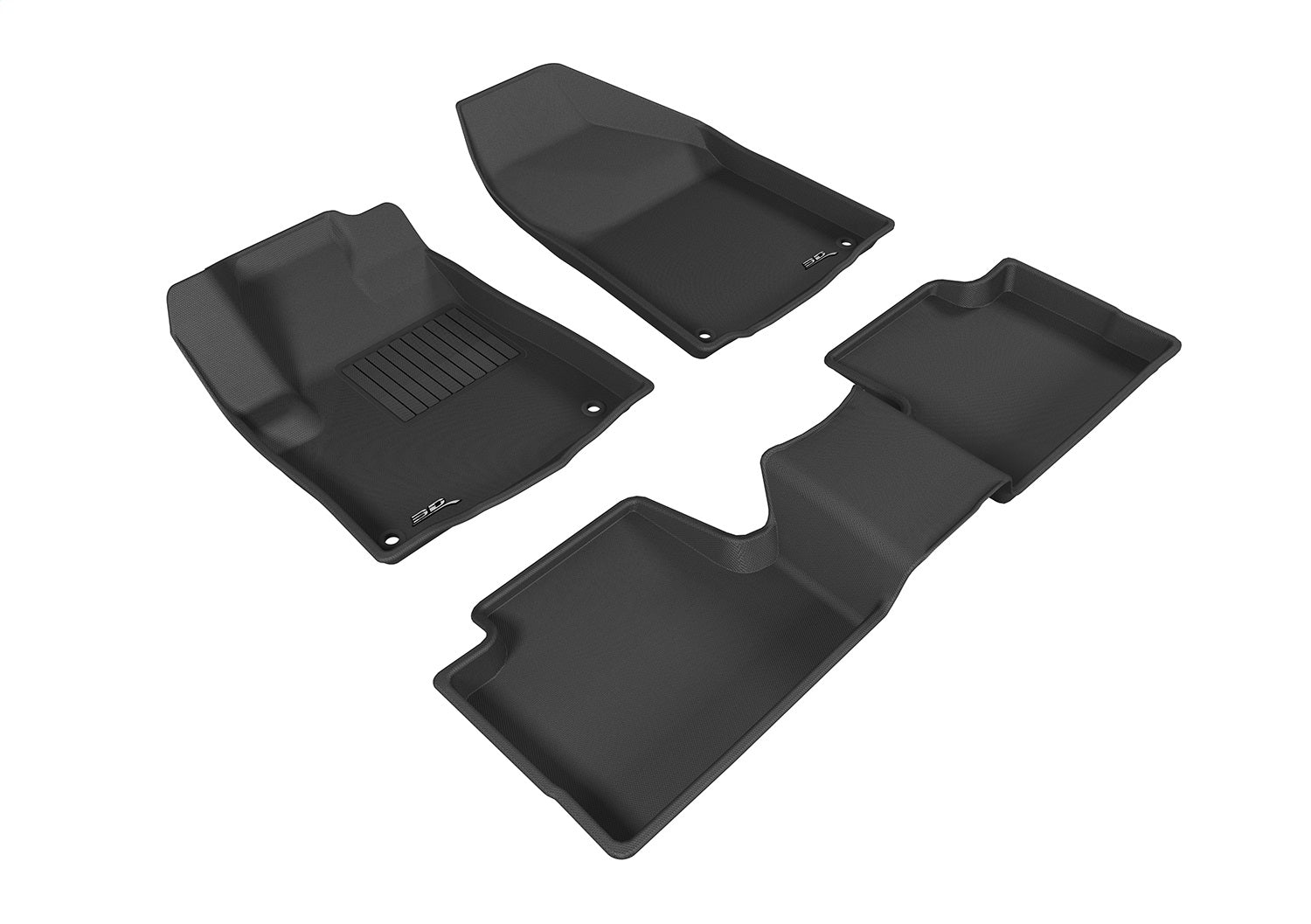 3D MAXpider L1JP01001501 KAGU Floor Mat; Gray; 3 pc.; 2 pc. Front Row; 1 pc. 2nd Row; 3D MAXpider L1JP01001501