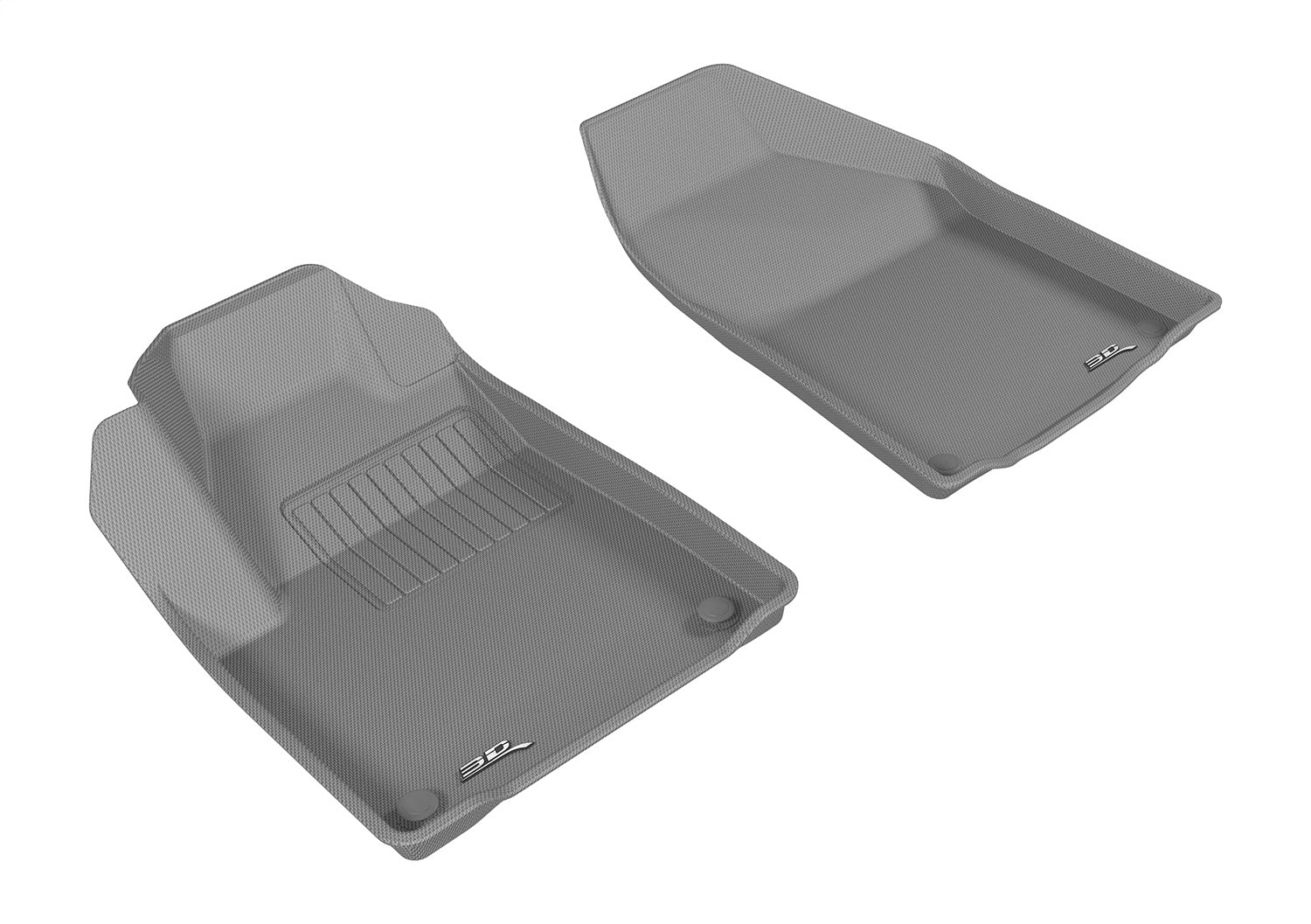 3D MAXpider L1JP01511501 KAGU Floor Mat; Gray; 2 pc.; Front; Not For Use w/Hump On Dead Pedal; 3D MAXpider L1JP01511501