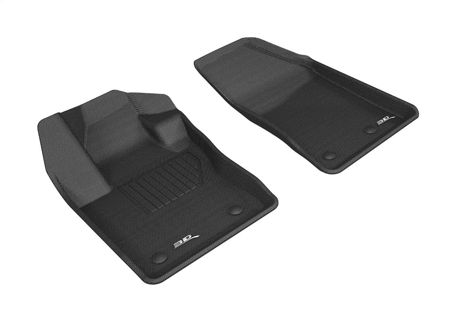 3D MAXpider L1JP01611509 KAGU Floor Mat; Black; 2 pc.; Front; 3D MAXpider L1JP01611509