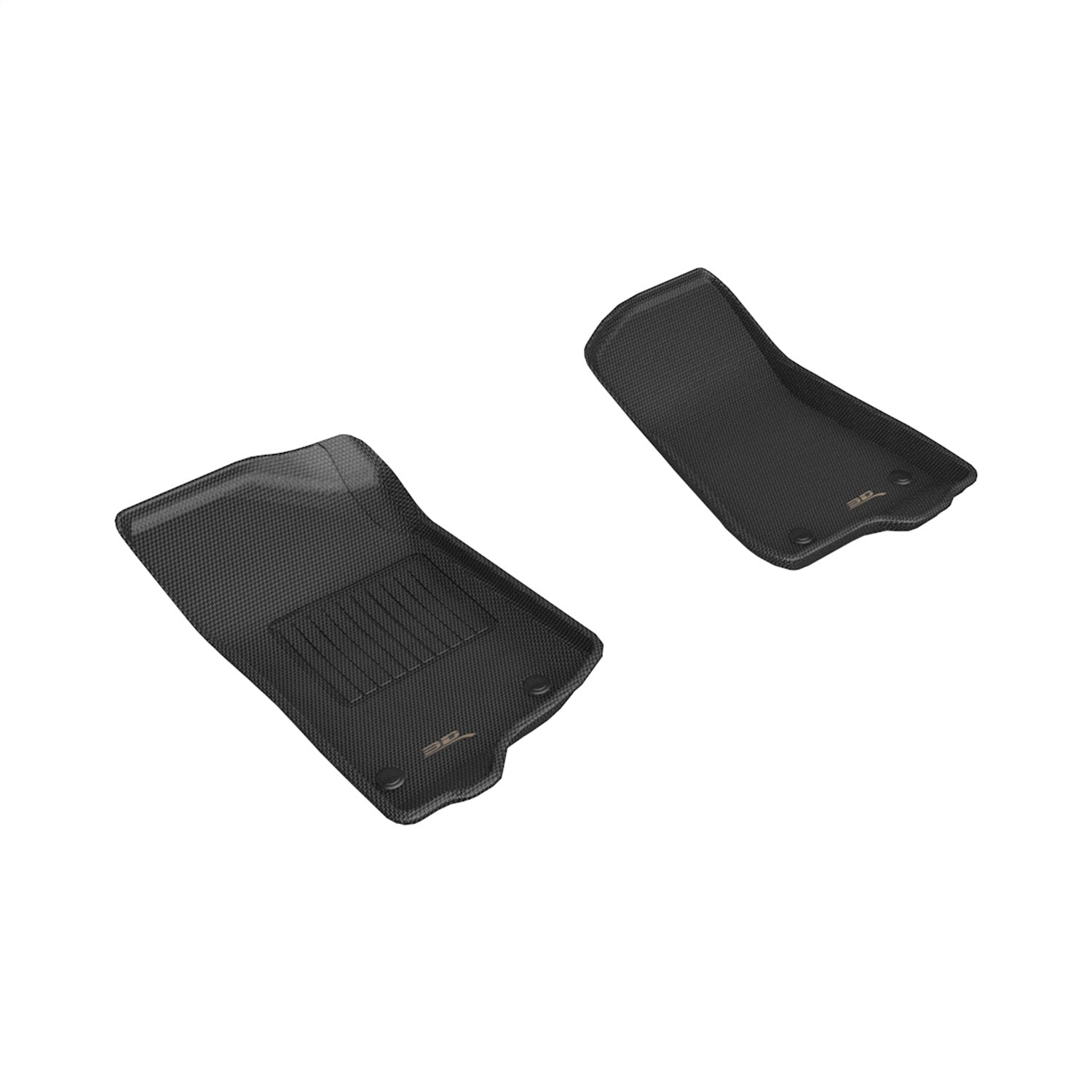3D MAXpider L1JP01911509 KAGU Floor Mat; Black; 2 pc.; Front; 3D MAXpider L1JP01911509