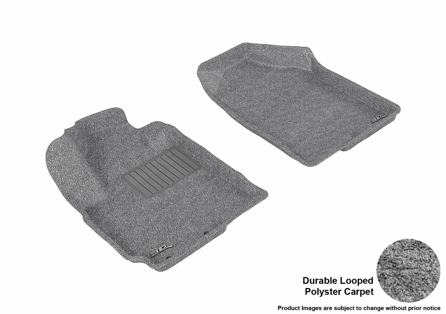3D MAXpider L1KA00812201 CLASSIC Floor Mat; Gray; 2 pc.; Front; [Available While Supplies Last]; 3D MAXpider L1KA00812201