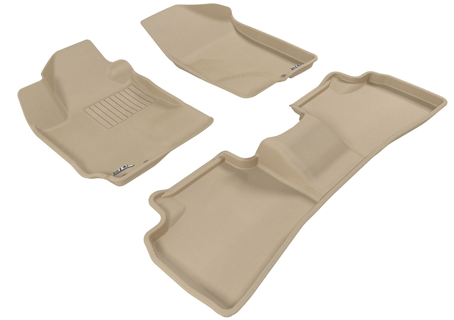 3D MAXpider L1KA01001502 KAGU Floor Mat; Tan; 4 pc.; Front and Rear; [Available While Supplies Last]; 3D MAXpider L1KA01001502