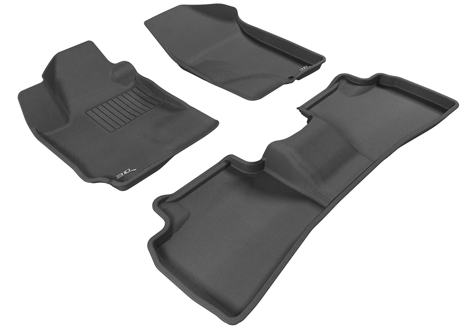 3D MAXpider L1KA01001509 KAGU Floor Mat; Black; 4 pc.; Front and Rear; [Available While Supplies Last]; 3D MAXpider L1KA01001509
