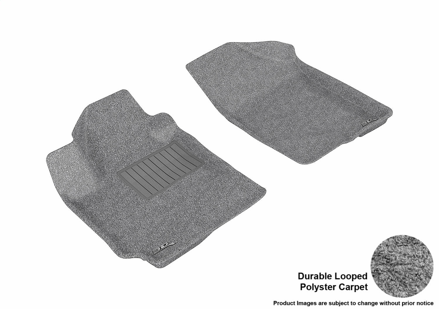 3D MAXpider L1KA01012201 CLASSIC Floor Mat; Gray; 2 pc.; Front; [Available While Supplies Last]; 3D MAXpider L1KA01012201