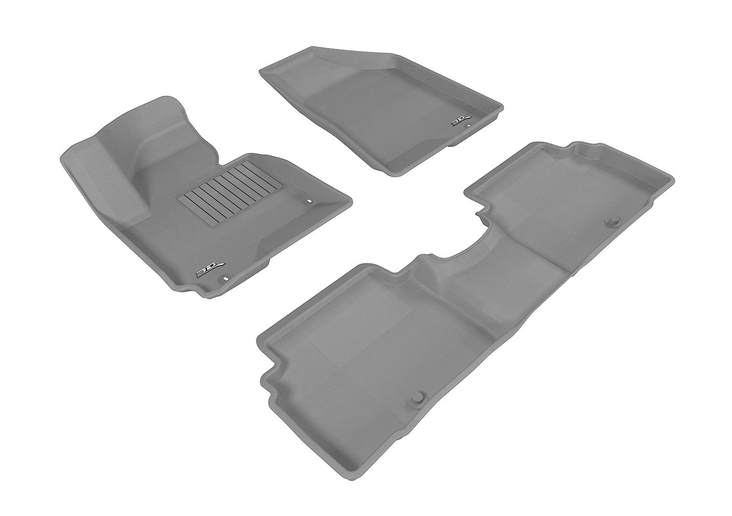 3D MAXpider L1KA02601501 KAGU Floor Mat; Gray; 3 pc.; 2 pc. Front Row; 1 pc. 2nd Row; 3D MAXpider L1KA02601501