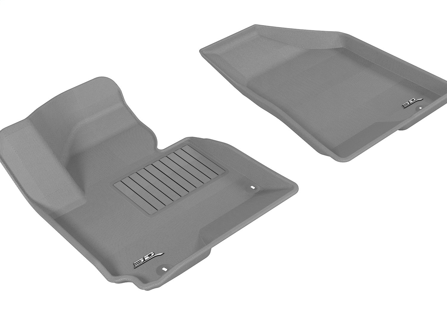 3D MAXpider L1KA02611501 KAGU Floor Mat; Gray; 2 pc.; Front; 3D MAXpider L1KA02611501