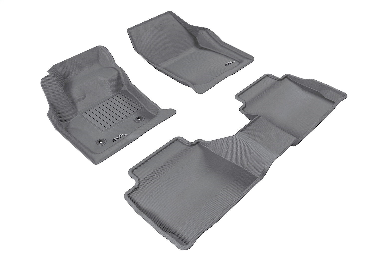 3D MAXpider L1LC00601501 KAGU Floor Mat; Gray; 3 pc.; 1 pc. Front Row; 2 pc. 2nd Row; 3D MAXpider L1LC00601501