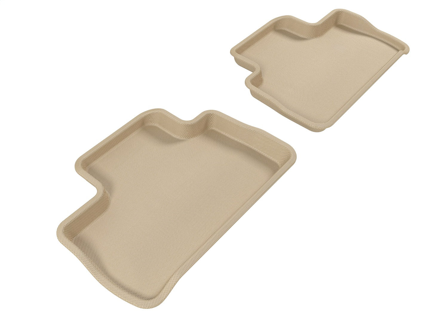 3D MAXpider L1LR00121502 KAGU Floor Mat; Tan; 2 pc.; Rear; 3D MAXpider L1LR00121502