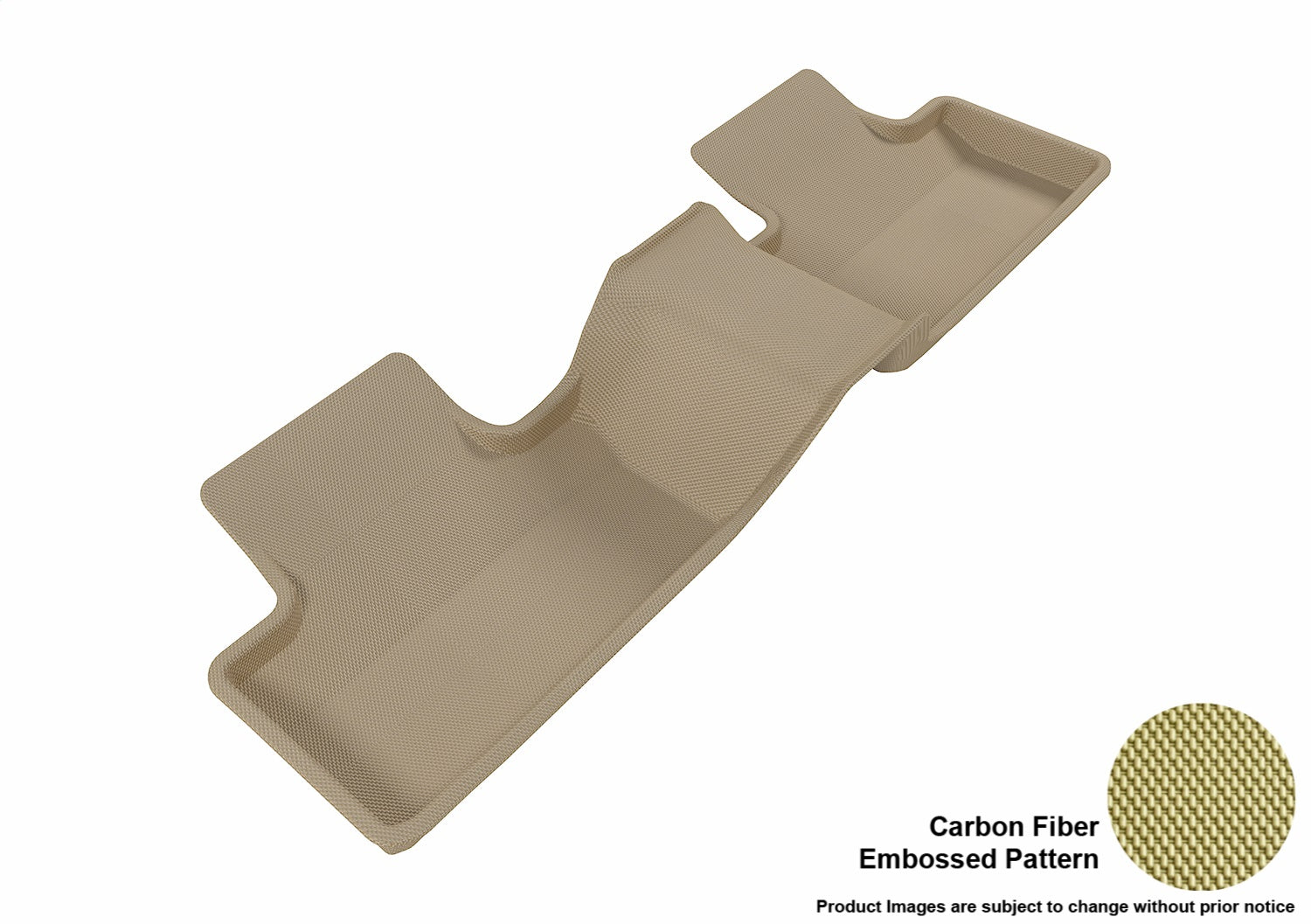3D MAXpider L1LR00621502 KAGU Floor Mat; Tan; 1 pc.; 2nd Row; Rear; [Available While Supplies Last]; 3D MAXpider L1LR00621502