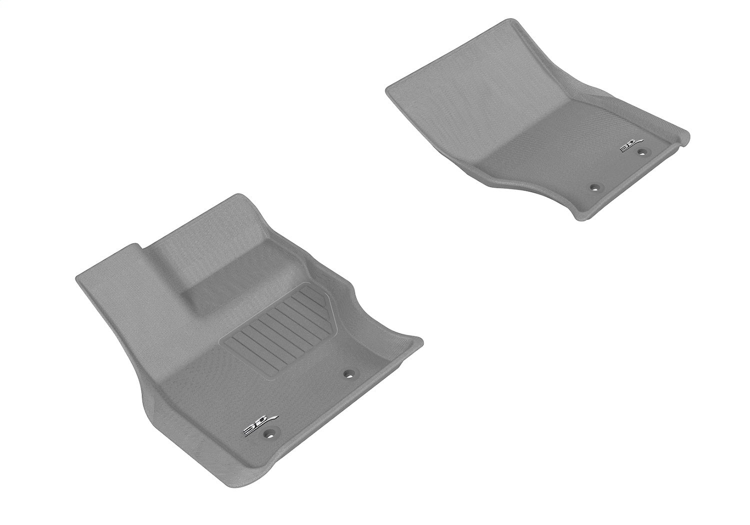 3D MAXpider L1LR01011501 KAGU Floor Mat; Gray; 2 pc.; Front; 3D MAXpider L1LR01011501