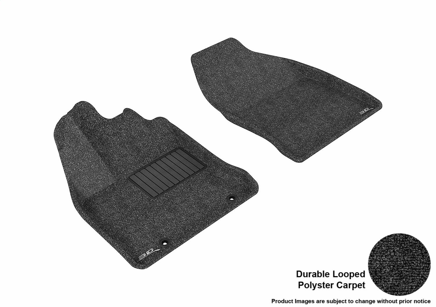 3D MAXpider L1LX02212209 CLASSIC Floor Mat; Black; 2 pc.; Front; [Available While Supplies Last]; 3D MAXpider L1LX02212209