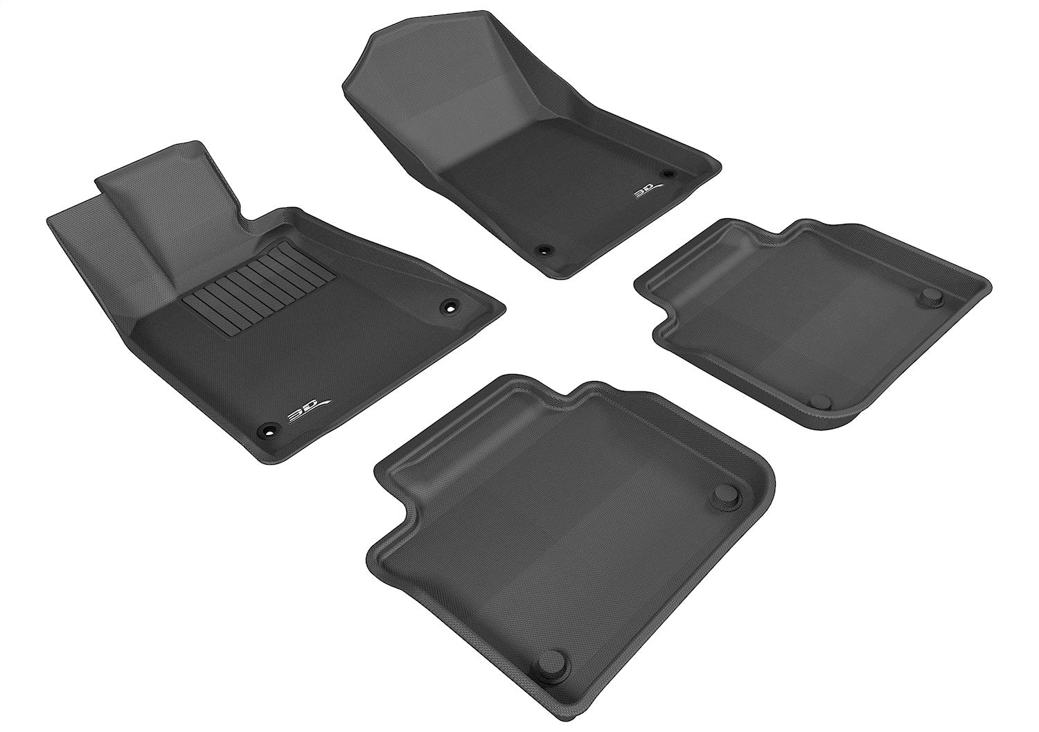 3D MAXpider L1LX02501509 KAGU Floor Mat; Black; 4 pc.; 3D MAXpider L1LX02501509