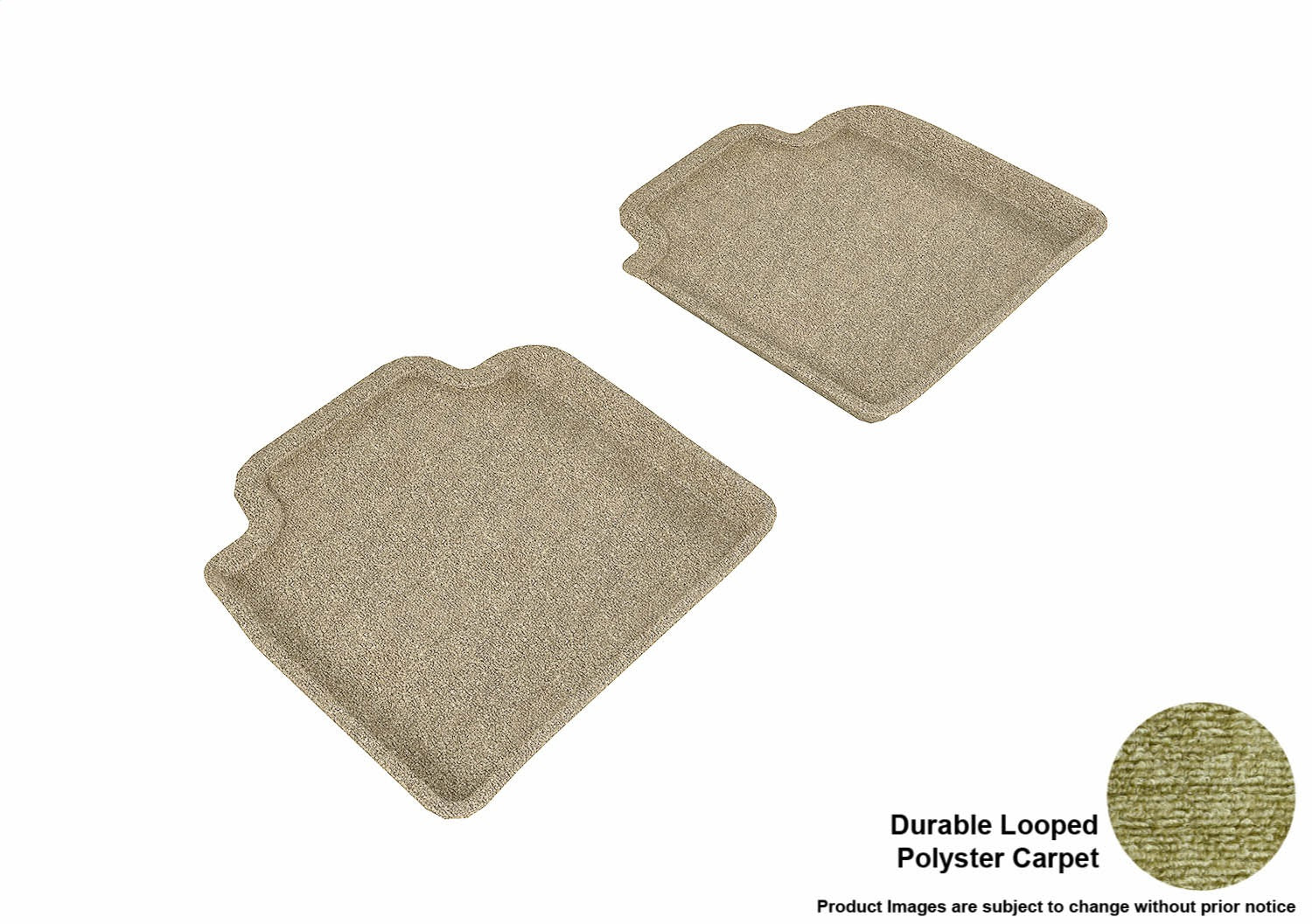 3D MAXpider L1LX04022202 CLASSIC Floor Mat; Tan; 2 pc.; Rear; [Available While Supplies Last]; 3D MAXpider L1LX04022202