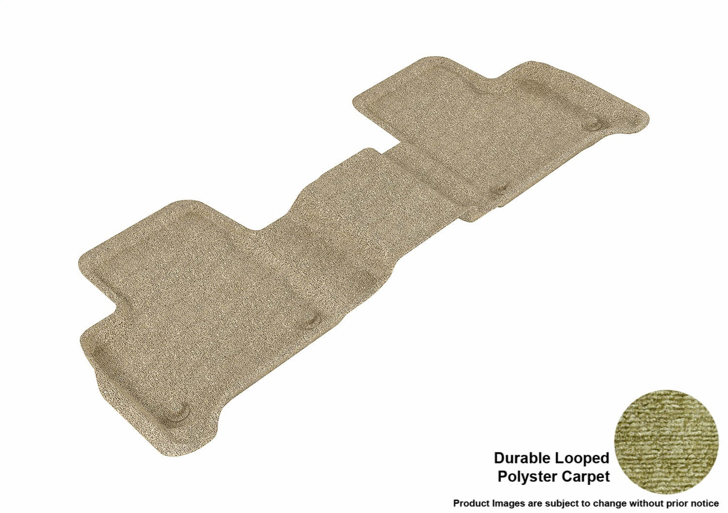 3D MAXpider L1MB02922202 CLASSIC Floor Mat; Tan; 1 pc.; 2nd Row; Rear; [Available While Supplies Last]; 3D MAXpider L1MB02922202