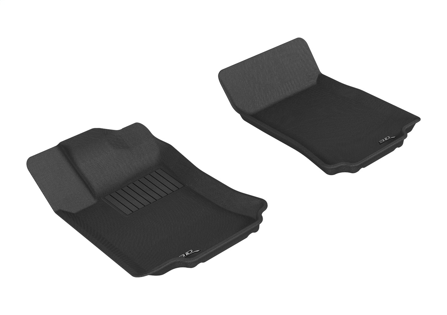 3D MAXpider L1MB04911501 KAGU Floor Mat; Gray; 2 pc.; Front; [Available While Supplies Last]; 3D MAXpider L1MB04911501