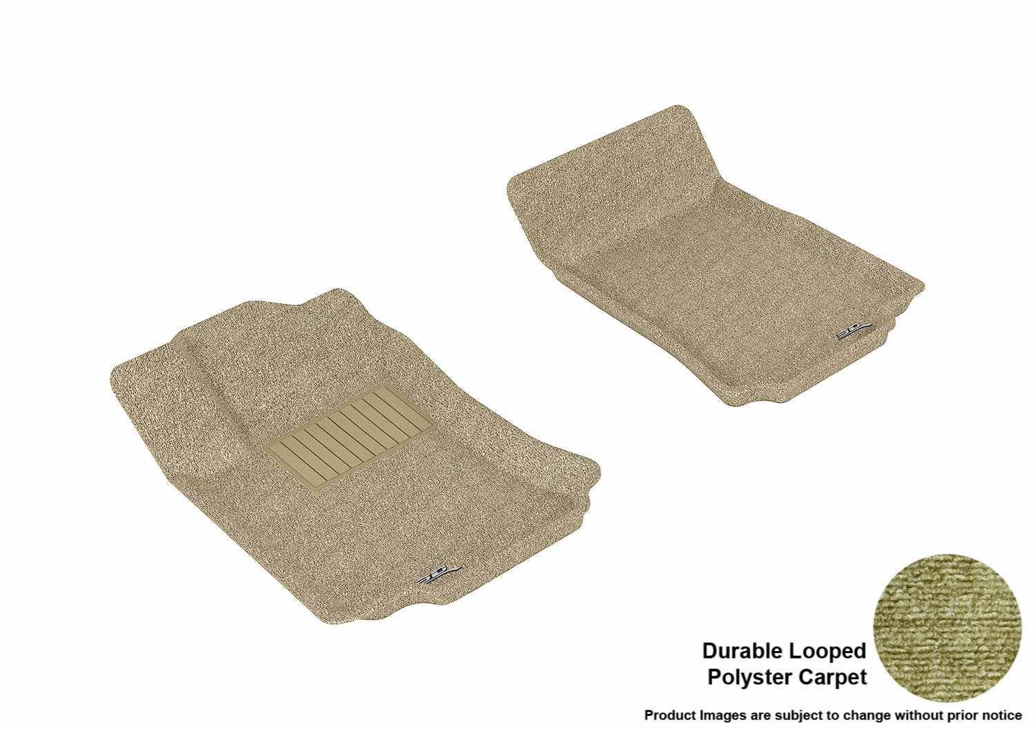 3D MAXpider L1MB04912202 CLASSIC Floor Mat; Tan; 2 pc.; Front; [Available While Supplies Last]; 3D MAXpider L1MB04912202