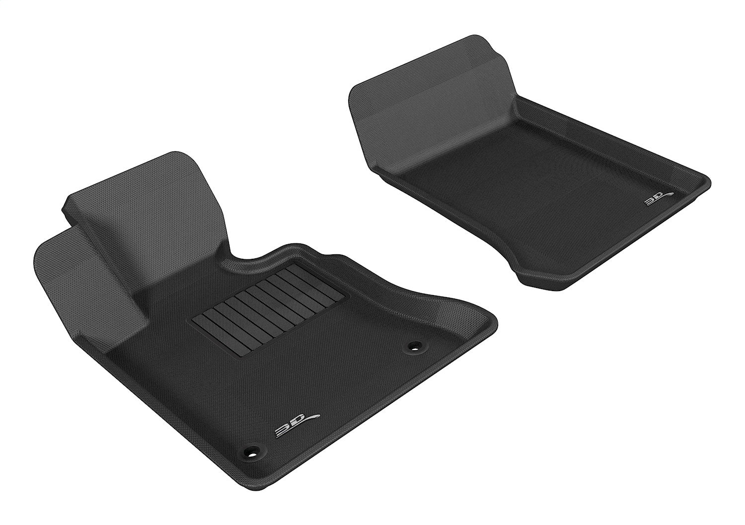 3D MAXpider L1MB05111509 KAGU Floor Mat; Black; 2 pc.; Front; 3D MAXpider L1MB05111509