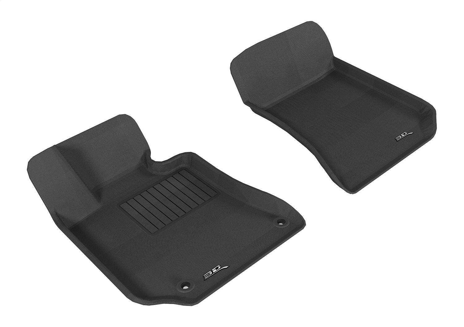 3D MAXpider L1MB05211501 KAGU Floor Mat; Gray; 2 pc.; Front; [Available While Supplies Last]; 3D MAXpider L1MB05211501