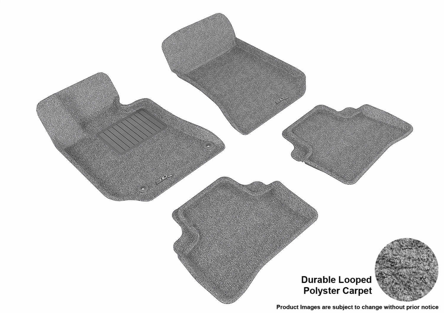 3D MAXpider L1MB05702201 CLASSIC Floor Mat; Gray; 4 pc.; Front and Rear; [Available While Supplies Last]; 3D MAXpider L1MB05702201