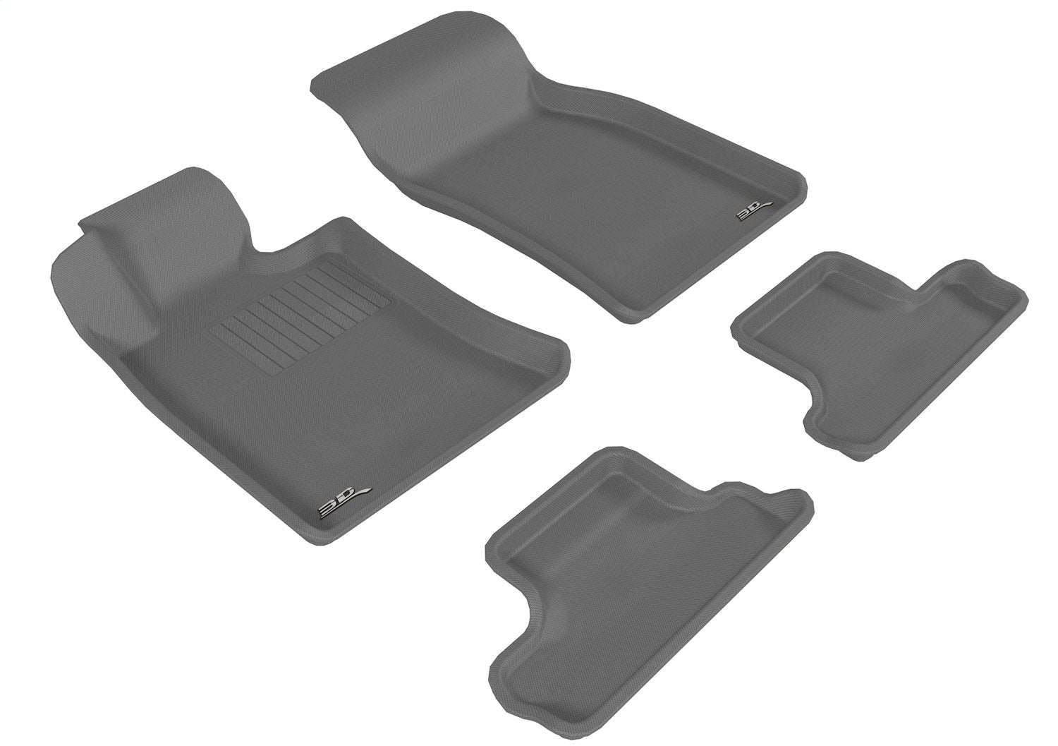 3D MAXpider L1MN00101501 KAGU Floor Mat; Gray; 4 pc.; Front and Rear; [Available While Supplies Last]; 3D MAXpider L1MN00101501