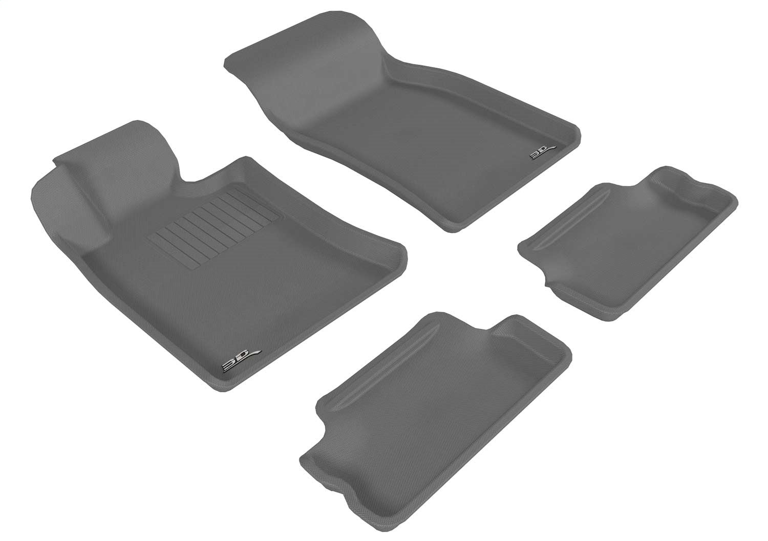 3D MAXpider L1MN00201501 KAGU Floor Mat; Gray; 4 pc.; Front and Rear; [Available While Supplies Last]; 3D MAXpider L1MN00201501