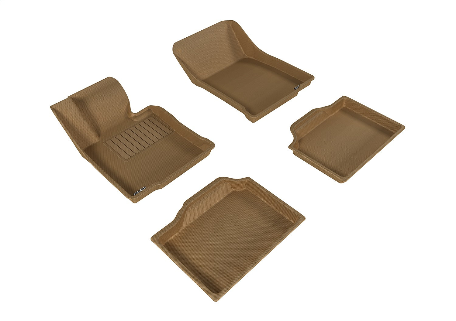 3D MAXpider L1MN00901502 KAGU Floor Mat; Tan; 4 pc.; Front and Rear; [Available While Supplies Last]; 3D MAXpider L1MN00901502