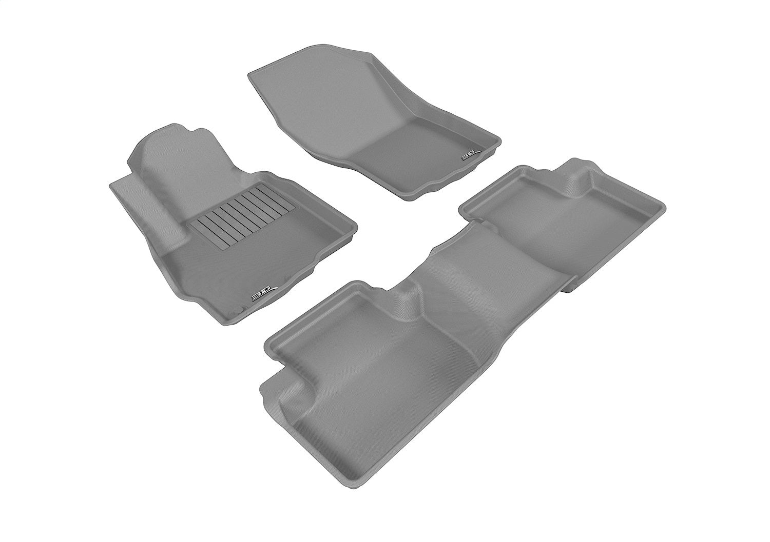 3D MAXpider L1MT03601501 KAGU Floor Mat; Gray; 3 pc.; 2 pc. Front Row; 1 pc. 2nd Row; 3D MAXpider L1MT03601501