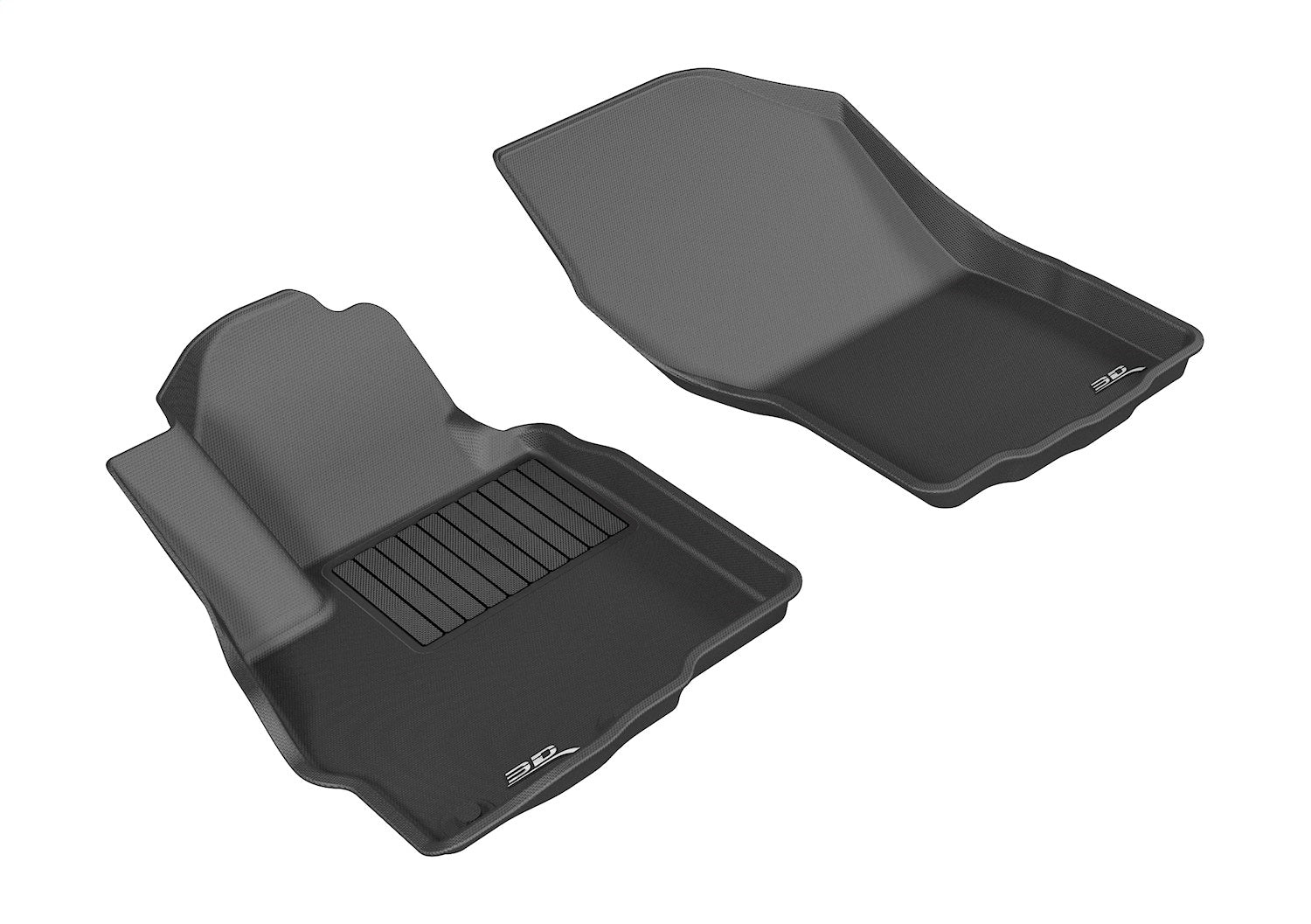 3D MAXpider L1MT03611509 KAGU Floor Mat; Black; 2 pc.; Front; 3D MAXpider L1MT03611509