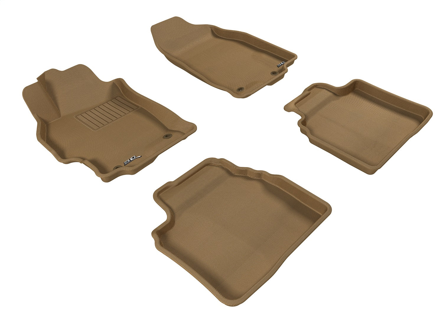 3D MAXpider L1MZ04501502 KAGU Floor Mat; Tan; 4 pc.; Front and Rear; [Available While Supplies Last]; 3D MAXpider L1MZ04501502