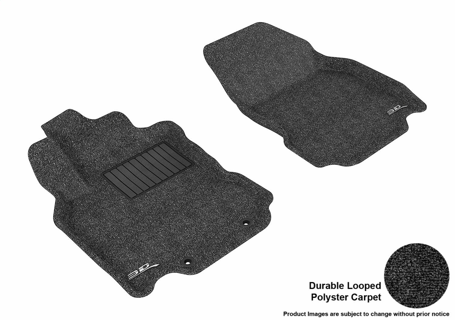 3D MAXpider L1NS02612209 CLASSIC Floor Mat; Black; 2 pc.; Front; [Available While Supplies Last]; 3D MAXpider L1NS02612209