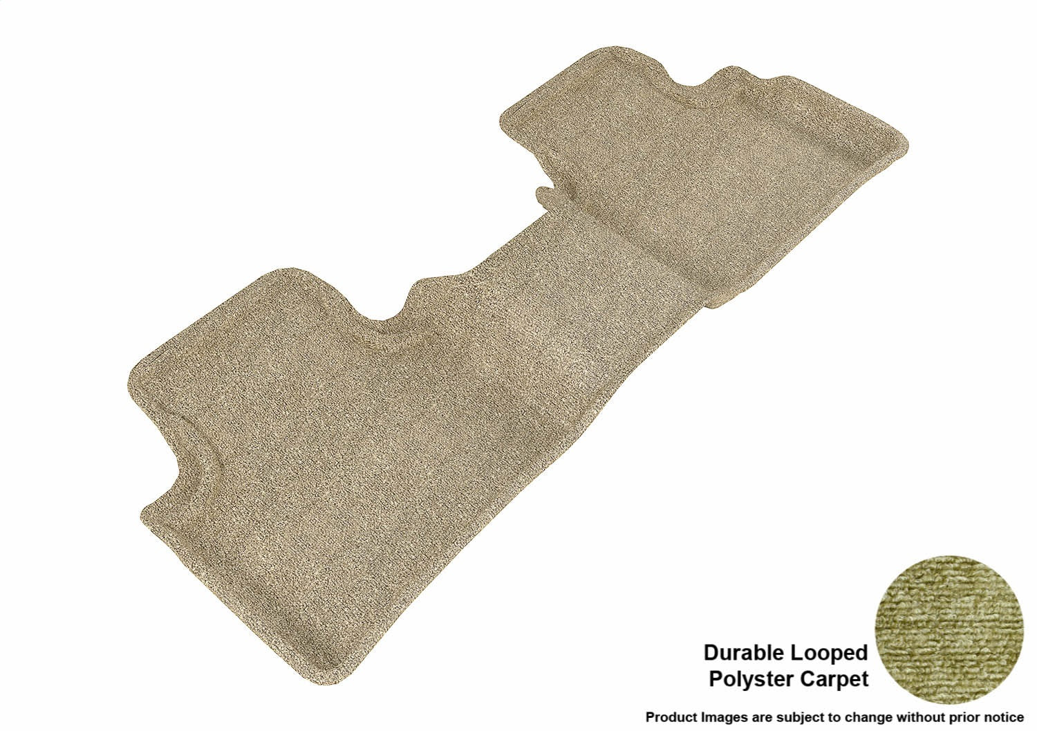 3D MAXpider L1NS03022202 CLASSIC Floor Mat; Tan; 1 pc.; 2nd Row; Rear; [Available While Supplies Last]; 3D MAXpider L1NS03022202