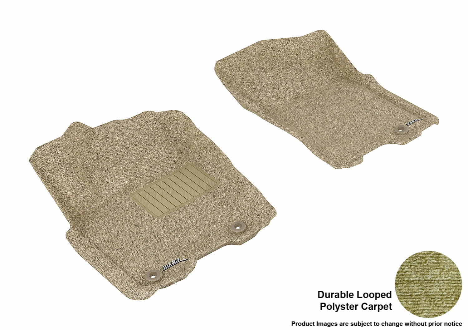 3D MAXpider L1NS06312202 CLASSIC Floor Mat; Tan; 2 pc.; Front; [Available While Supplies Last]; 3D MAXpider L1NS06312202