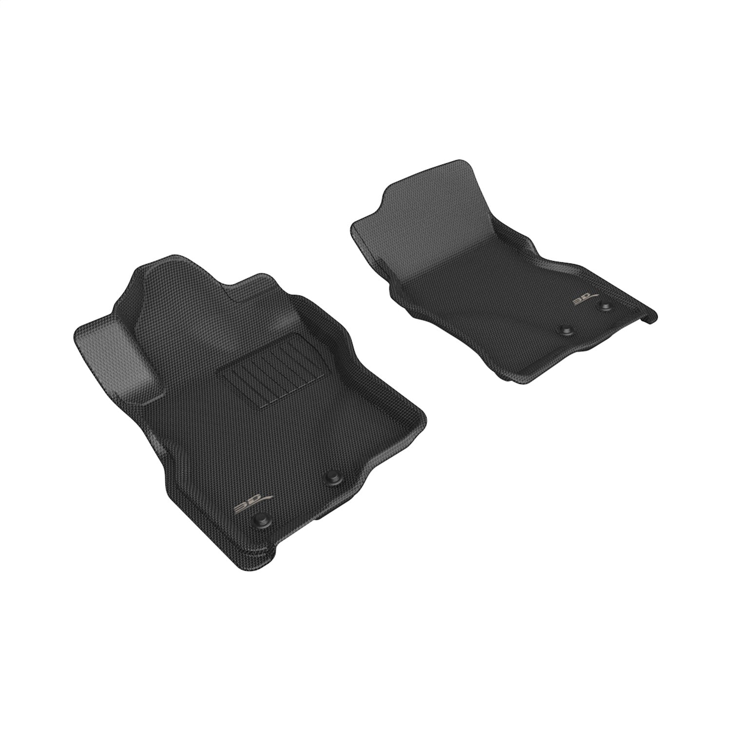 3D MAXpider L1NS13811509 KAGU Floor Mat; Black; 2 pc. Front Row; 3D MAXpider L1NS13811509
