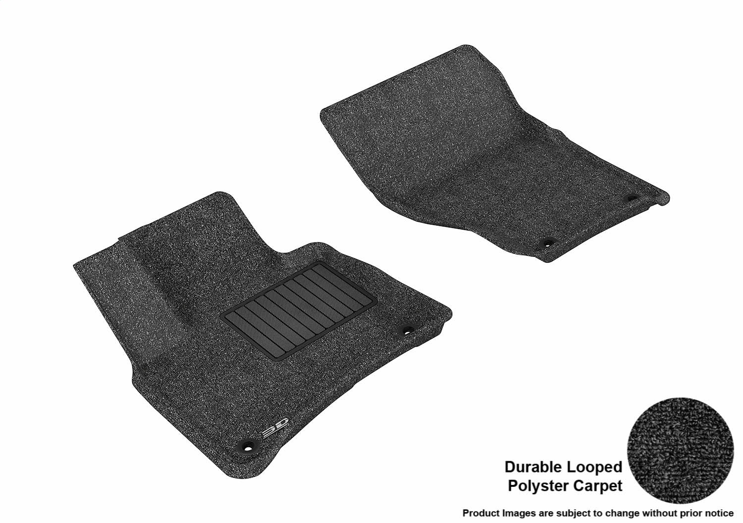 3D MAXpider L1PO01012209 CLASSIC Floor Mat; Black; 2 pc.; Front; [Available While Supplies Last]; 3D MAXpider L1PO01012209