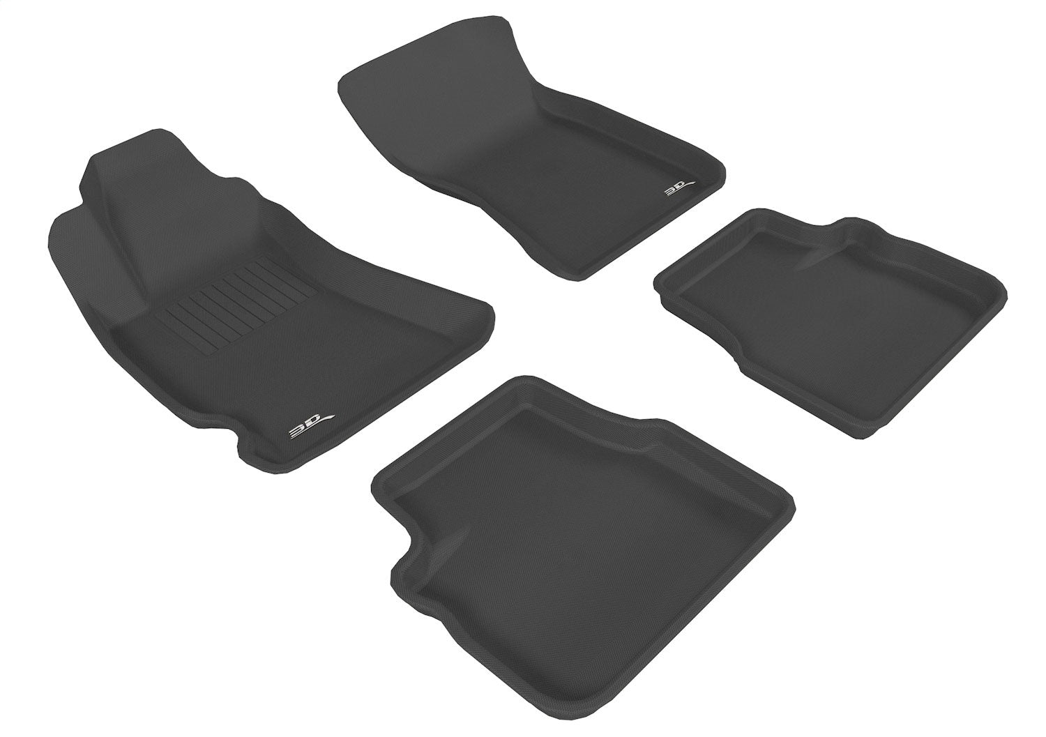 3D MAXpider L1SB00301509 KAGU Floor Mat; Black; 4 pc.; Front and Rear; 3D MAXpider L1SB00301509