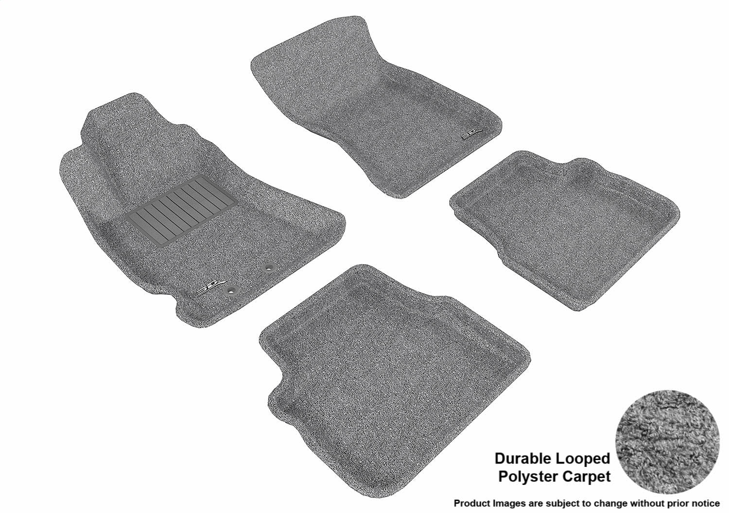 3D MAXpider L1SB00302201 CLASSIC Floor Mat; Gray; 4 pc.; Front and Rear; [Available While Supplies Last]; 3D MAXpider L1SB00302201