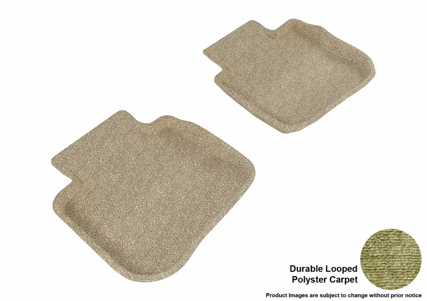 3D MAXpider L1SB00422202 CLASSIC Floor Mat; Tan; 2 pc.; Rear; [Available While Supplies Last]; 3D MAXpider L1SB00422202