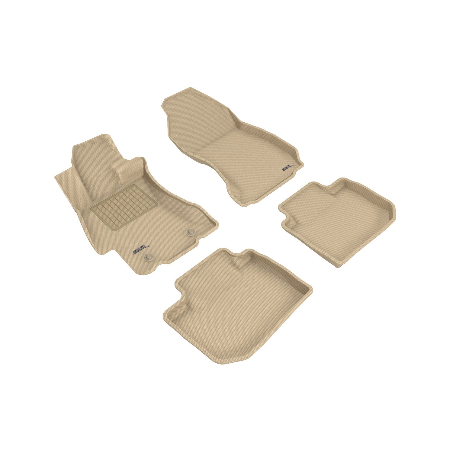 3D MAXpider L1SB00801502 KAGU Floor Mat; Tan; 4 pc.; Front and Rear; 3D MAXpider L1SB00801502