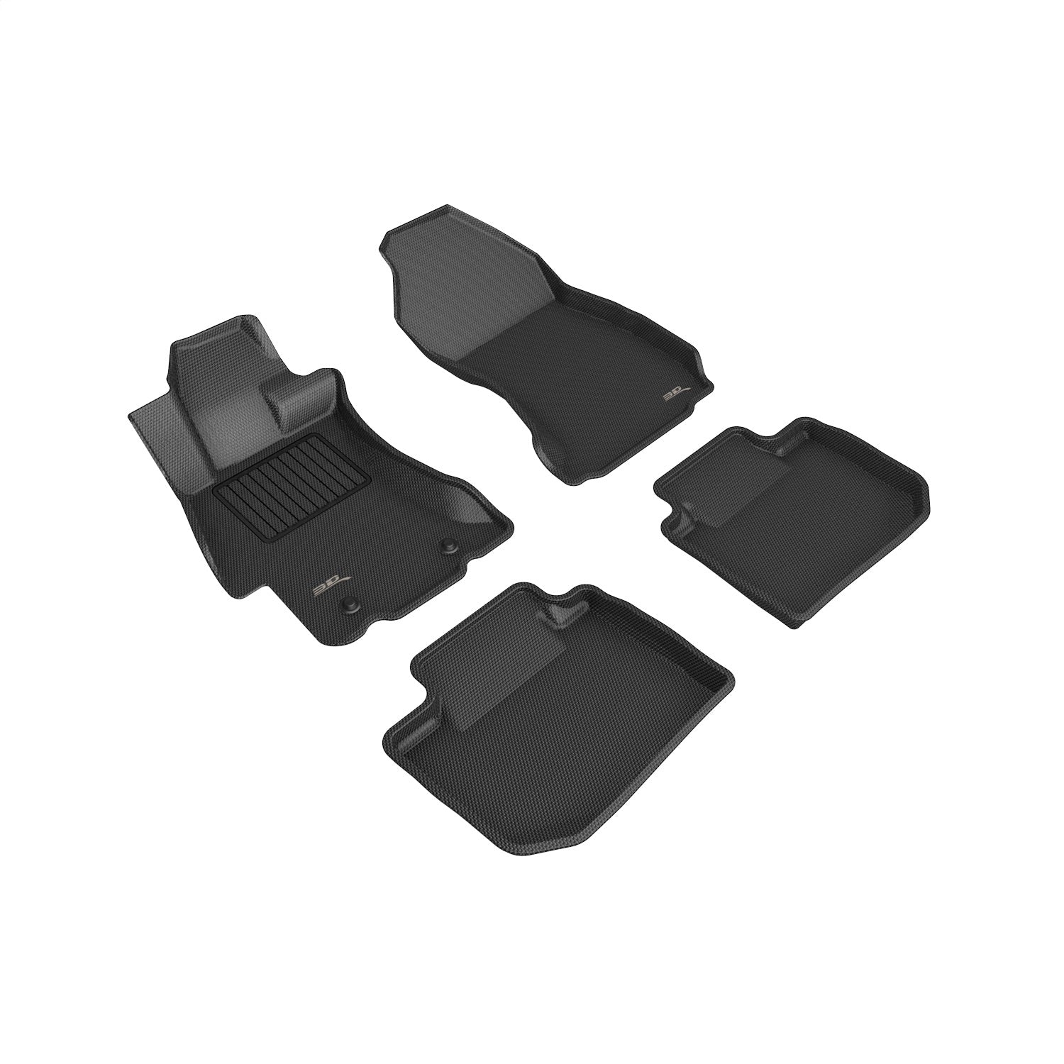 3D MAXpider L1SB00801509 KAGU Floor Mat; Black; 4 pc.; Front and Rear; 3D MAXpider L1SB00801509