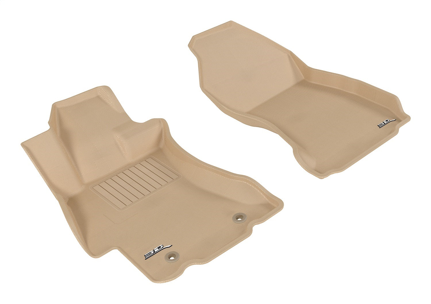 3D MAXpider L1SB00811502 KAGU Floor Mat; Tan; 2 pc.; Front; 3D MAXpider L1SB00811502