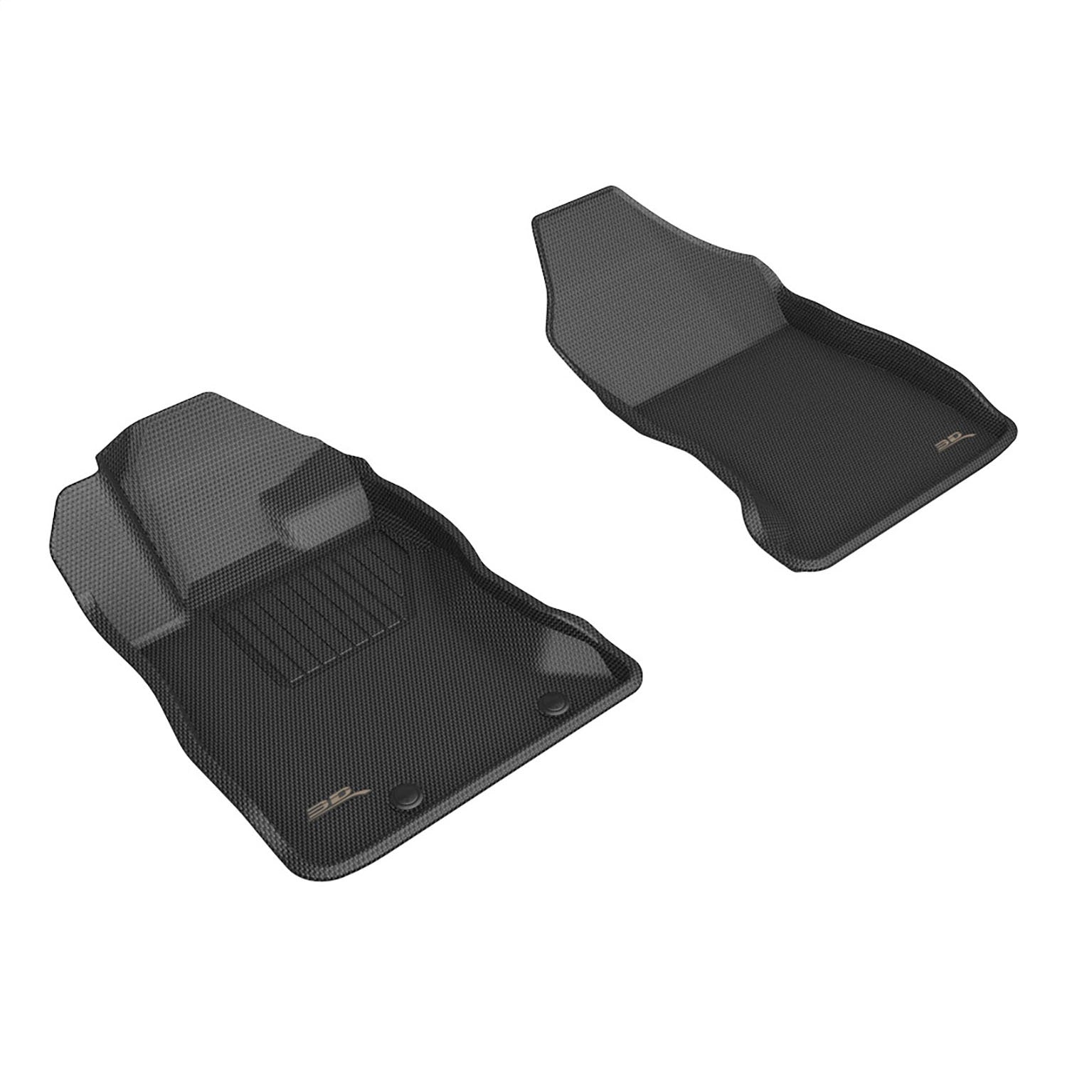 3D MAXpider L1SB03611509 KAGU Floor Mat; Black; 2 pc. Front Row; 3D MAXpider L1SB03611509