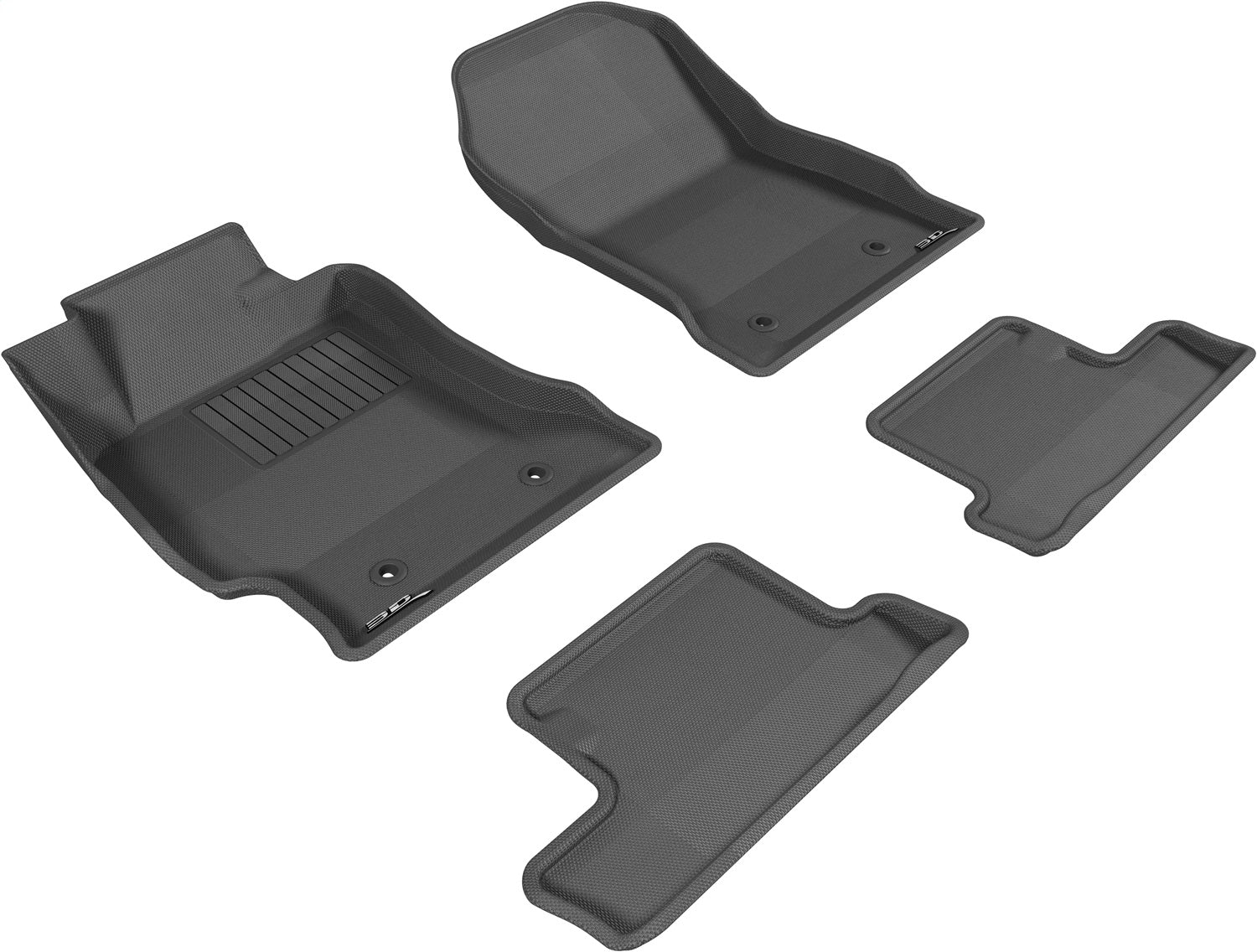 3D MAXpider L1SC00201501 KAGU Floor Mat; Gray; 4 pc.; Front and Rear; [Available While Supplies Last]; 3D MAXpider L1SC00201501