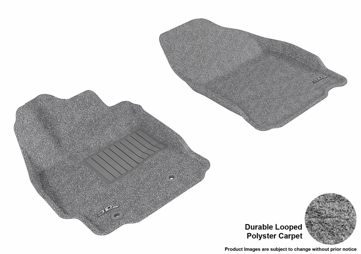 3D MAXpider L1SC00412201 CLASSIC Floor Mat; Gray; 2 pc.; Front; 3D MAXpider L1SC00412201