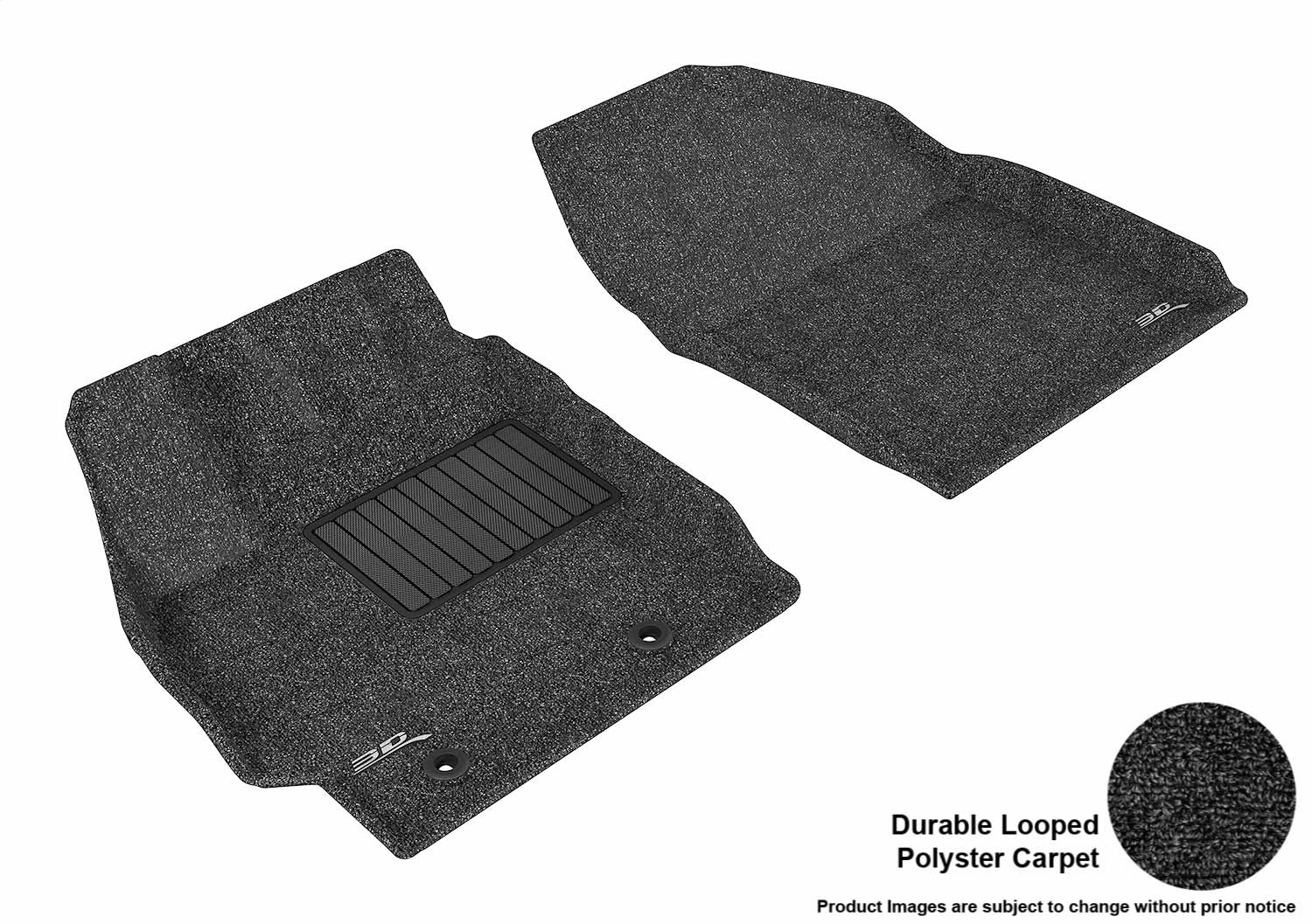 3D MAXpider L1SC00512209 CLASSIC Floor Mat; Black; 2 pc.; Front; [Available While Supplies Last]; 3D MAXpider L1SC00512209