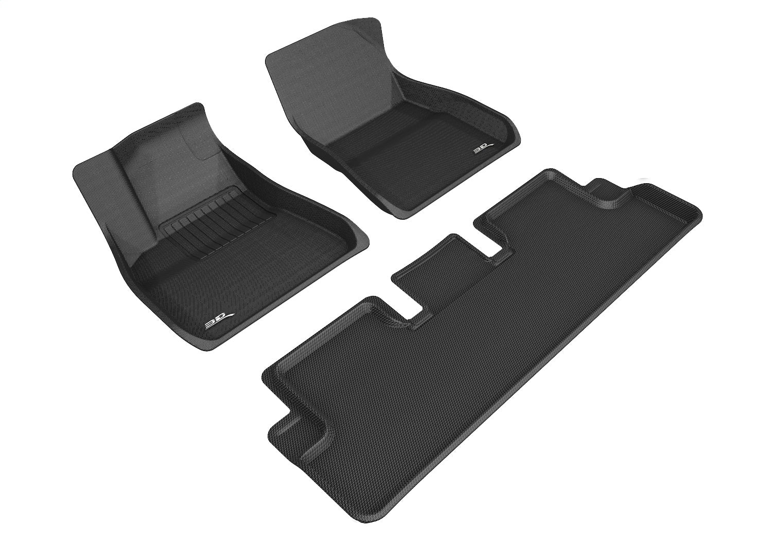 3D MAXpider L1TL01601509 KAGU Floor Mat; Black; Front and Rear; 3D MAXpider L1TL01601509