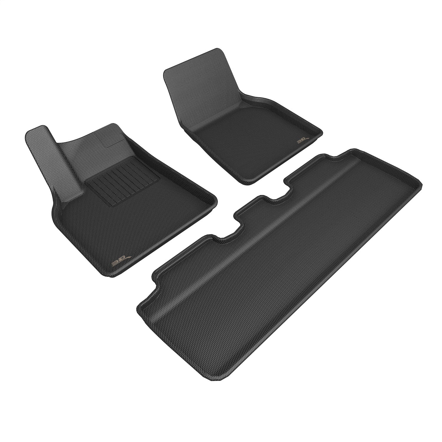 3D MAXpider L1TL02701509 KAGU Floor Mat; 3 pc.; 1st Row; 2nd Row; Black; 3D MAXpider L1TL02701509