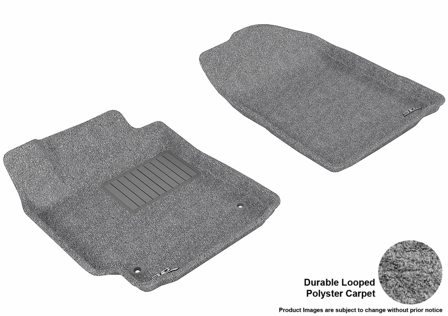 3D MAXpider L1TY00412201 CLASSIC Floor Mat; Gray; 2 pc.; Front; [Available While Supplies Last]; 3D MAXpider L1TY00412201