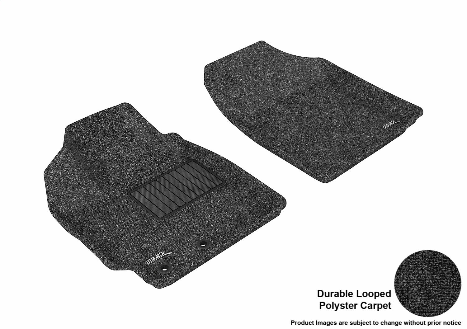 3D MAXpider L1TY02412209 CLASSIC Floor Mat; Black; 2 pc.; Front; [Available While Supplies Last]; 3D MAXpider L1TY02412209